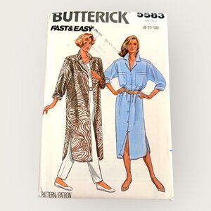 Vintage 1980s Butterick Sewing Pattern 5583 Misses Pants Dress Size 8-12